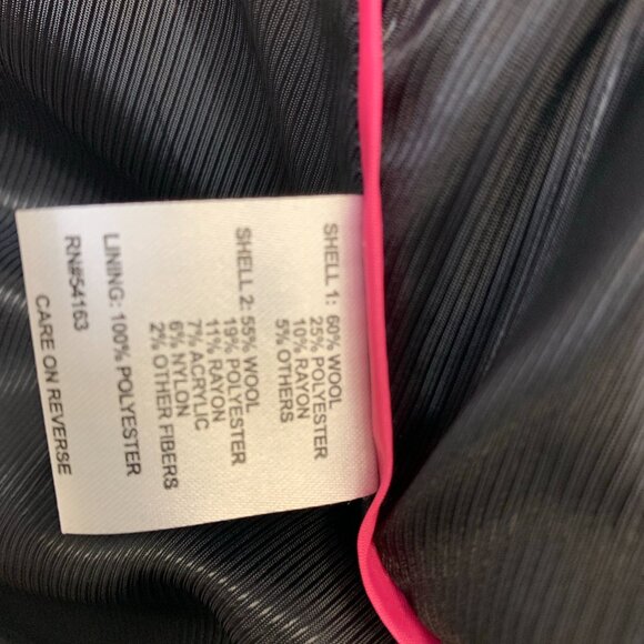 NEW CALVIN KLEIN ELEGANT COLOR BLOCK WOMEN'S COAT SIZE 4 - Picture 6 of 6